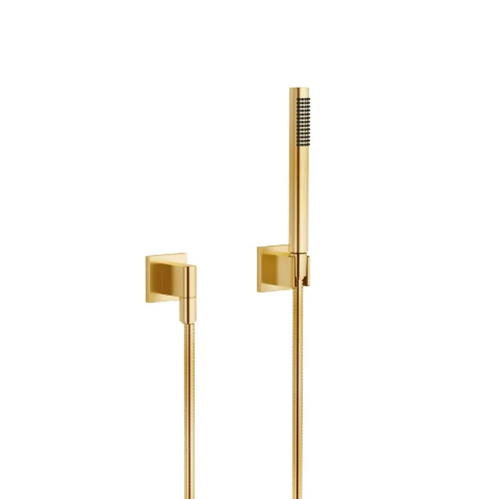 DORNBRACHT Schlauchbrausegarnitur mit Einzelrosetten SERIENSPEZIFISCH 27808980 Messing gebürstet (23kt Gold), 27808980-28 Galeriebild 1